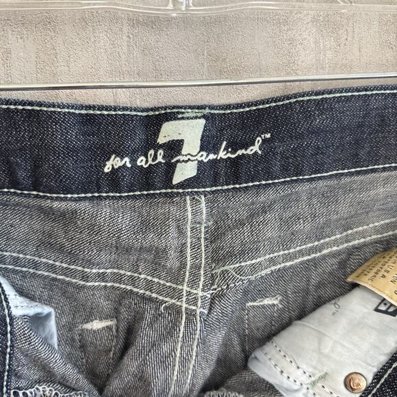 7 Seven For All Mankind Dojo Jeans Womens 27 Flared Swarovski Embellished NWT - Picture 10 of 16